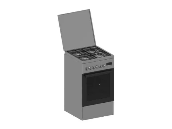 Stove With Oven 3d model