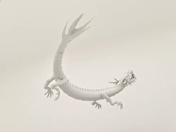 Ancient Dragon Ancient Sculpture 3d model