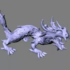 Chinese Dragon Sculpture 3d model