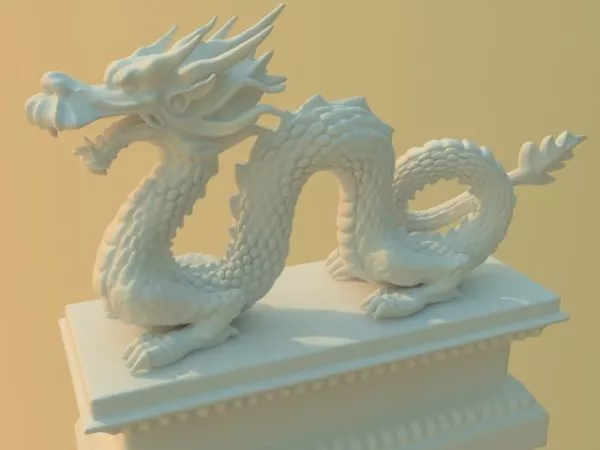 Chinese Dragon Statue 3d model Chinese Dragon Statue 3d model