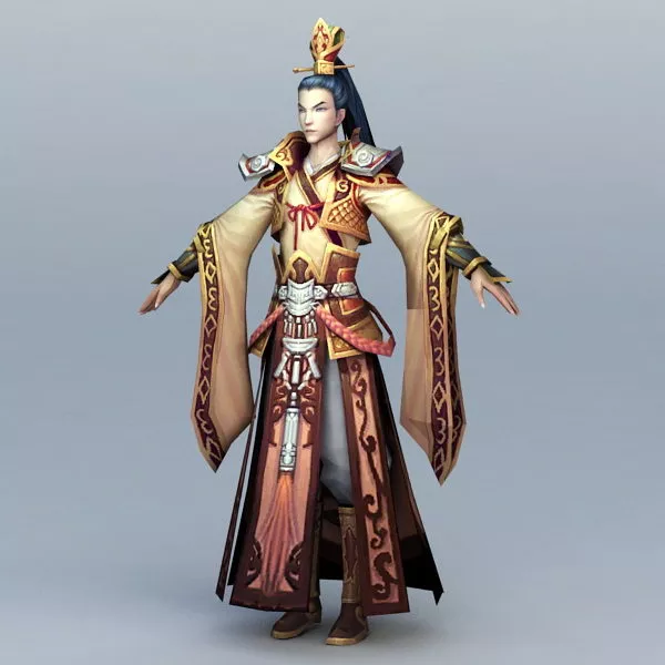 Chinese Imperial Prince 3d model Chinese Imperial Prince 3d model