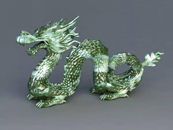 Chinese Jade Dragon 3d model Chinese Jade Dragon 3d model