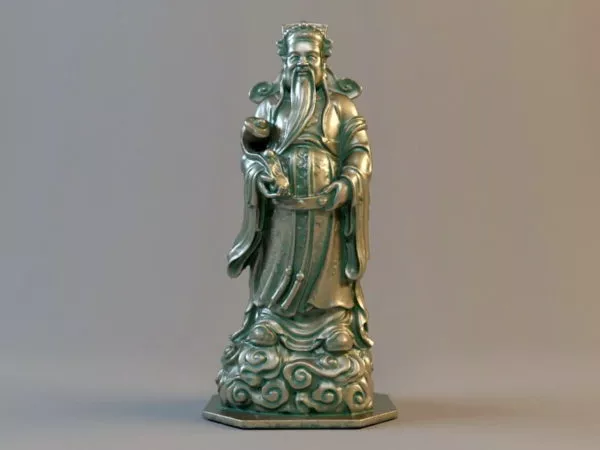 Chinese Luxing Buddhist Bronze Statue 3d model Chinese Luxing Buddhist Bronze Statue 3d model
