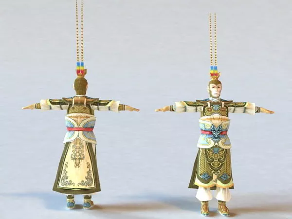 Chinese Monkey King Character 3d model Chinese Monkey King Character 3d model