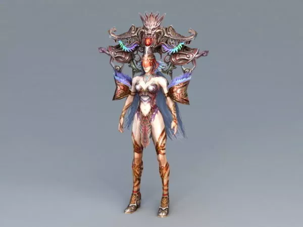 Chinese Mythology Goddess 3d model Chinese Mythology Goddess 3d model
