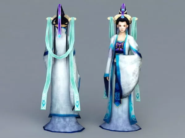 Chinese Myths Goddess 3d model Chinese Myths Goddess 3d model
