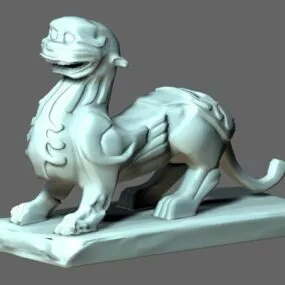 Chinese Pixiu Statues 3d model