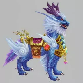 Chinese Qilin Animal 3d model