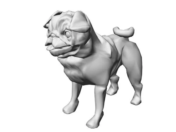 Animal Chinese Shar Pei Dog 3d model Animal Chinese Shar Pei Dog 3d model