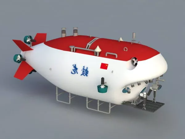 Chinese Submersible Jiaolong 3d model Chinese Submersible Jiaolong 3d model