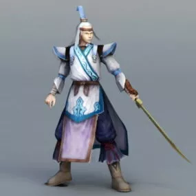 Chinese Swordsman 3d model