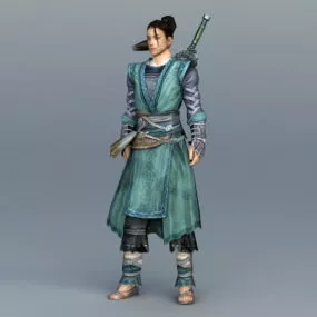 Chinese Swordsman Concept Art 3d model