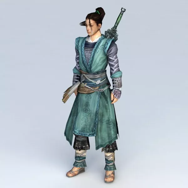 Chinese Swordsman Concept Art Character 3d model Chinese Swordsman Concept Art Character 3d model