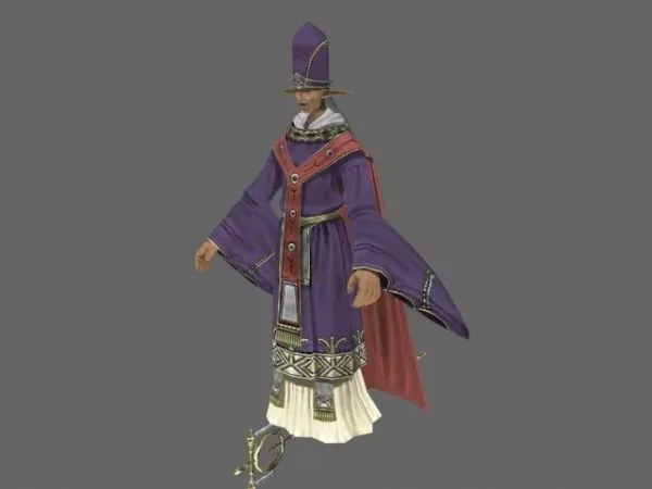 Chinese Taoist Priest Character 3d model Chinese Taoist Priest Character 3d model