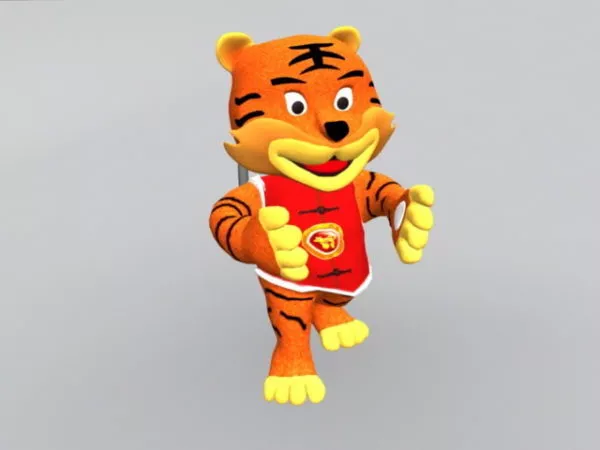 Chinese Tiger Cartoon 3d model Chinese Tiger Cartoon 3d model