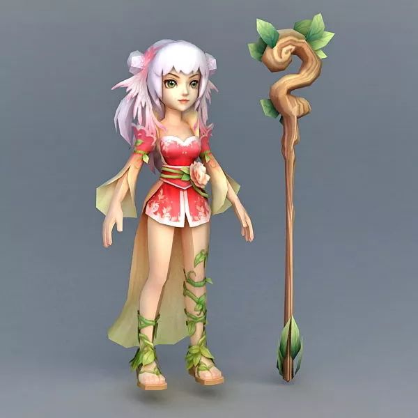 Chinese Witch 3d model Chinese Witch 3d model