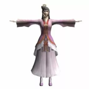 Chinese Ancient Girl Character 3d model