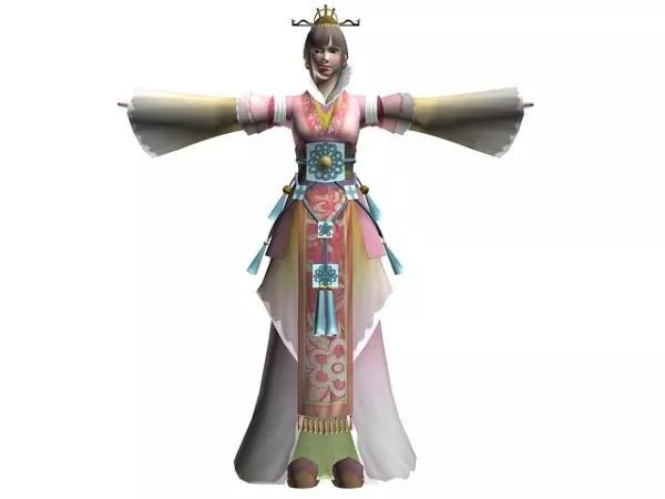 Chinese Ancient Women Character 3d model Chinese Ancient Women Character 3d model