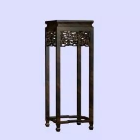 Chinese Classic Flower Pot Rack 3d model