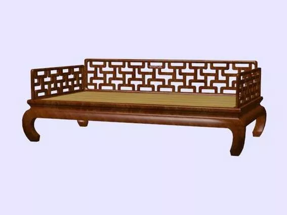 Chinese Antique Settee Bench 3d model Chinese Antique Settee Bench 3d model