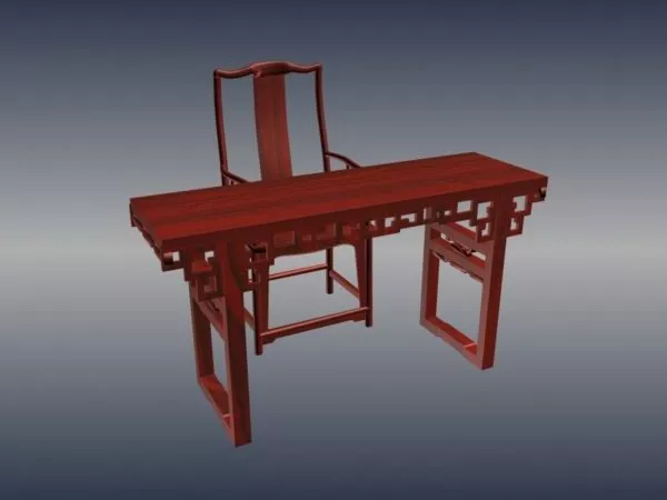 Chinese Classic Hand Carved Furniture 3d model Chinese Classic Hand Carved Furniture 3d model