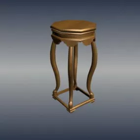 Chinese Antique Classic Palace Stool 3d model