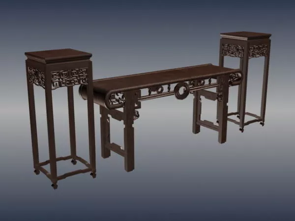 Chinese Sacrificial Altar Furniture Decoration 3d model Chinese Sacrificial Altar Furniture Decoration 3d model