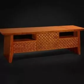 Furniture Chinese Antique Side Cabinet 3d model
