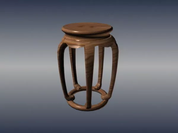 Chinese Furniture Classic Round Stool 3d model Chinese Furniture Classic Round Stool 3d model