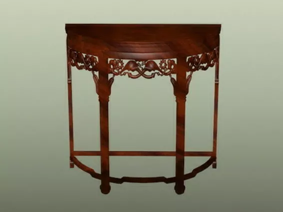 Chinese Furniture Classic Carved Console Table 3d model Chinese Furniture Classic Carved Console Table 3d model