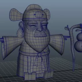 Chinese God Of Wealth Character 3d model