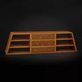 Furniture Chinese Style Tv Cabinet 3d model