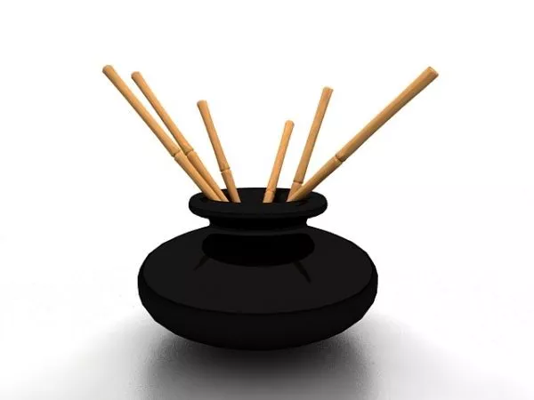Colorful Ballpoint Pen 3d model