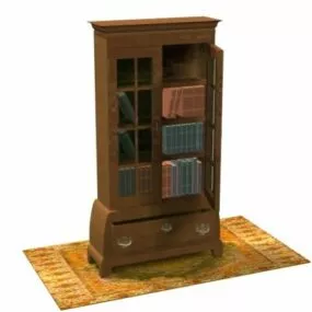 Chippendale Furniture Bookcase 3d model