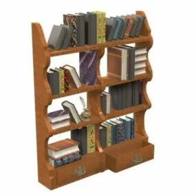 Chippendale Hanging Bookshelf 3d model