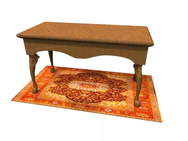 Chippendale Sofa Table 3d model Chippendale Sofa Table 3d model