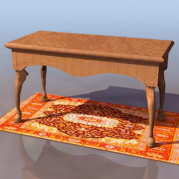 Chippendale Style Sofa Table 3d model Chippendale Style Sofa Table 3d model