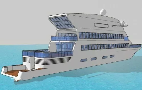 Chris Yacht 3d model Chris Yacht 3d model