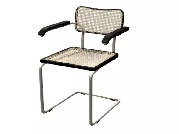 Chrome Cantilever Chair 3d model Chrome Cantilever Chair 3d model