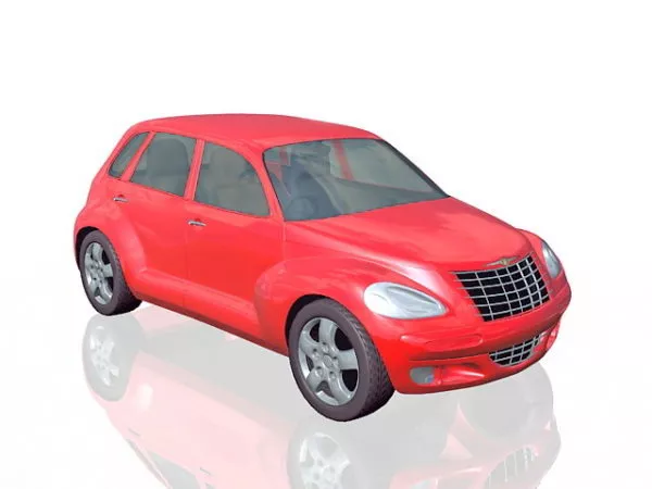 Chrysler Pt Cruiser Red 3d model Chrysler Pt Cruiser Red 3d model