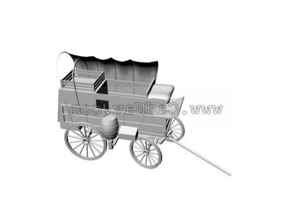 Farm Wagon Set 3d model