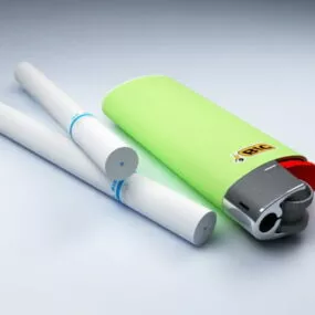 Cigarettes And Lighter 3d model