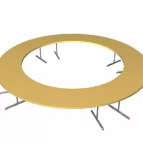 Circular Conference Table 3d model