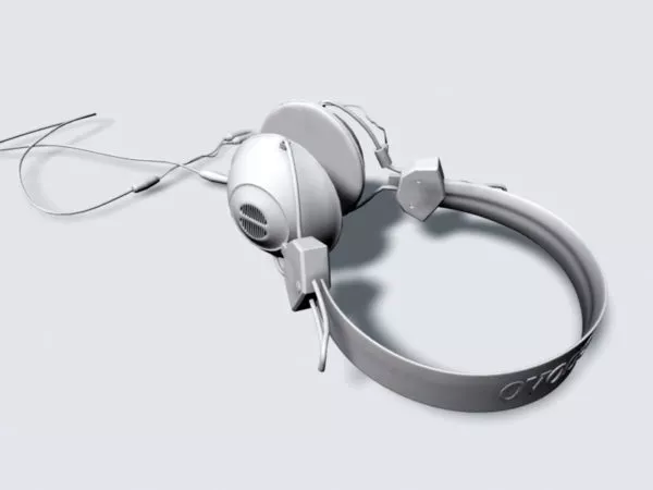 Wireless Headphone Gadget 3d model