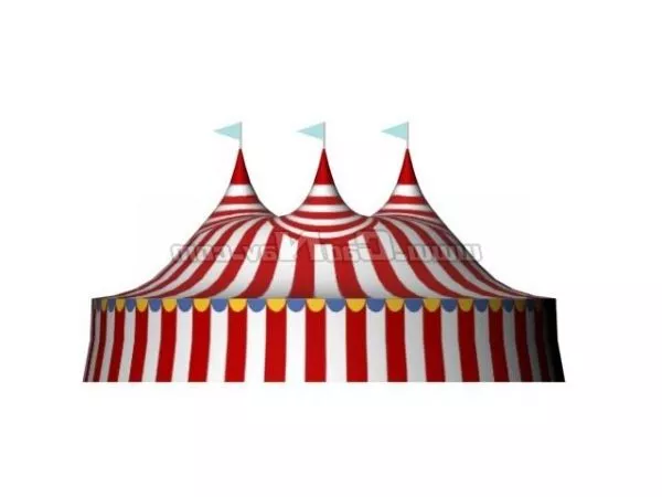 Circus Tent Free 3d Model - .3ds, .Max, .Vray - Open3dModel