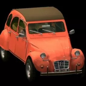 Citroen 2cv Economy Car 3d model