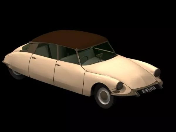 Citroen Ds 4-door Sedan 3d model Citroen Ds 4-door Sedan 3d model