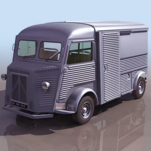 Citroen H Van Light Truck 3d model Citroen H Van Light Truck 3d model