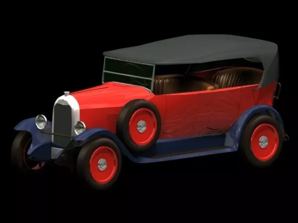 Citroen Type A 10cv Automobile 3d model Citroen Type A 10cv Automobile 3d model