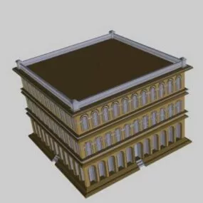 City Apartment Complex 3d model